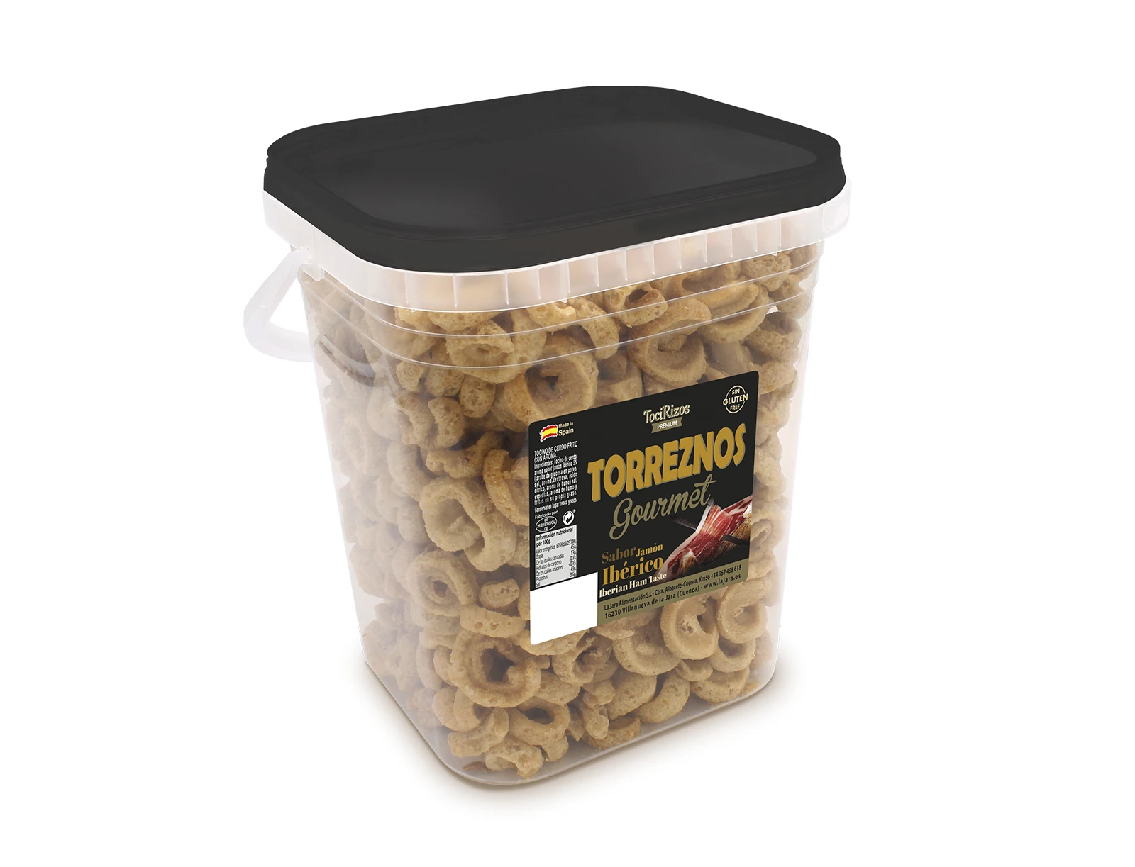 TociRizos Premium <br>SABOR JAMÓN IBÉRICO <br>Cubo 1 kg